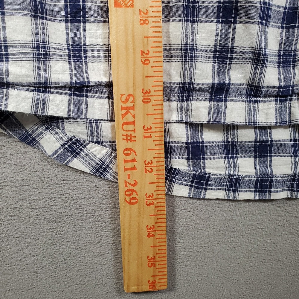 Mountain Khakis Shirt Mens XL Blue Plaid Short Sleeve Hiking Outdoor Gorpcore - Picture 5 of 10
